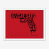 Framed Print, Fine Art Print, Music Poster, Music Lyrics, The The, Armageddon Days, Red, Gun, Graffiki