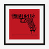 Framed Print, Fine Art Print, Music Poster, Music Lyrics, The The, Armageddon Days, Red, Gun, Graffiki