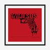 Framed Print, Fine Art Print, Music Poster, Music Lyrics, The The, Armageddon Days, Red, Gun, Graffiki