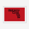 Framed Print, Fine Art Print, Music Poster, Music Lyrics, The The, Armageddon Days, Red, Gun, Graffiki