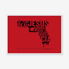 Framed Print, Fine Art Print, Music Poster, Music Lyrics, The The, Armageddon Days, Red, Gun, Graffiki