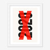 Fine art print, Giclée print, Art print, Framed poster, Poster, Handmade, 200 gsm paper, Typography, 2020, X