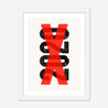 Fine art print, Giclée print, Art print, Framed poster, Poster, Handmade, 200 gsm paper, Typography, 2020, X