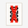 Fine art print, Giclée print, Art print, Framed poster, Poster, Handmade, 200 gsm paper, Typography, 2020, X