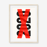 Fine art print, Giclée print, Art print, Framed poster, Poster, Handmade, 200 gsm paper, Typography, 2020, X