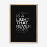 There Is a Light That Never Goes Out #2 | The Smiths | Lyrics Print | Music Print - Fine Art Print