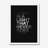 There Is a Light That Never Goes Out #2 | The Smiths | Lyrics Print | Music Print - Fine Art Print
