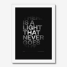There Is a Light That Never Goes Out #2 | The Smiths | Lyrics Print | Music Print - Fine Art Print