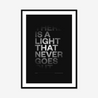 There Is a Light That Never Goes Out #2 | The Smiths | Lyrics Print | Music Print - Fine Art Print