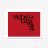 Framed Print, Fine Art Print, Music Poster, Music Lyrics, The The, Armageddon Days, Red, Gun, Graffiki