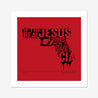 Framed Print, Fine Art Print, Music Poster, Music Lyrics, The The, Armageddon Days, Red, Gun, Graffiki