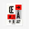 Type Block #2 - Fine Art Print | Framed & Mounted Print